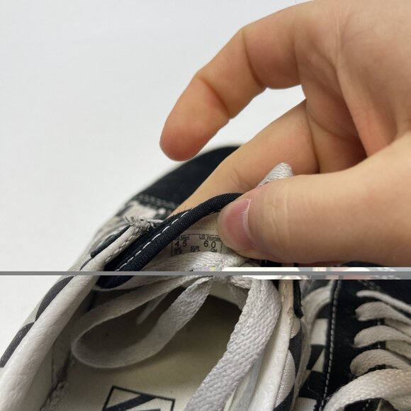 Y2K Vans Old Skool Platform Black White Checkerboard Women’s Size 6 Skater Punk - Picture 11 of 14